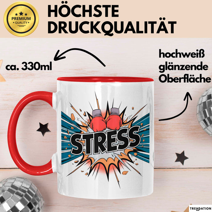 Boxer Tasse Geschenk Lustige Geschenkidee Spruch Für Kampf Fans Rot Trendation