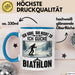 Biathlon Tasse Geschenk Wintersport Geschenke Ich Höre Dir Nicht Zu Ich Gucke Biathlon Blau Trendation