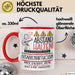 Gitarrenvirtuosin Tasse Geschenk Lustig Abstand Halten Hochleistungs-Gitarrenvirtuosin Mit Drang Zur Perfektion Bei Der Arbeit Rot Trendation