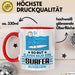 Surfer Geschenk Tasse So Gut Kann Nur Ein Surfer Aussehen Geschenkidee Kaffee-Becher Rot Trendation
