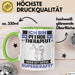 Pferdetherapeut Tasse Geschenk für Pferdetherapeut Geburtstag Lustiger Spruch Kaffee-Becher Was Ist Deine Superkraft Grün Trendation