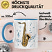 Saxophonspieler Tasse Geschenk Lustige Geschenkidee Spruch Blau Trendation