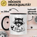Waschbär Tierliebhaber Kaffee Tasse Geschenk Lustige Geschenkidee Spruch Schwarz Trendation