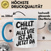 Ute Tasse Geschenk Chillt Mal Alle Ute Ist Ja Jetzt Da Geschenkidee Becher mit Name Blau Trendation
