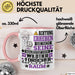 Wildtierforscher Geschenk Tasse Lustiger Spruch Erheben Sie Sich Der Wildtierforscher Betritt den Raum Rosa Trendation