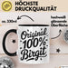 Birgit Tasse Geschenk Original 100% Birgit Geschenkidee Geburtstag Schwarz Trendation