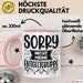Humor Tasse Geschenk Kollegen Sorry Nicht Meine Entgeltgruppe Kaffee-Becher Rosa Trendation