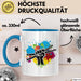 Schlagzeug-Spieler Geschenk Drummer Tasse Geschenkidee Spruch Bunte Farben Schlagzeuger Blau Trendation