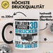 3D Drucker Tasse "Ein Leben Ohne 3D Drucker Ist möglich aber sinnlos" Geschenkidee Schwarz Trendation
