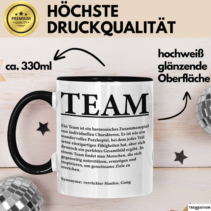 Büroarbeit Kollege Wertschätzung Tasse Geschenk Lustige Geschenkidee Spruch Team Trendation