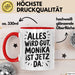 Monika Tasse Geschenk Alles Ist Gut Monika Ist Jetz Da Geschenkidee Becher mit Name Rot Trendation