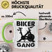 Biker Gang Tasse Geschenk Cardio Zuhause Fitness-Bike Geschenkidee Becher Grün Trendation