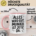 Monika Tasse Geschenk Alles Ist Gut Monika Ist Jetz Da Geschenkidee Becher mit Name Rosa Trendation