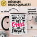 Oma Großmutter Tasse Becher Geschenk Lustige Geschenkidee Spruch Aus Dem Weg Oma Im Einsatz Trendation