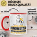 Hundebesitzer Geschenk Tasse Ich Bin Hundebesitzer Aber Sag Doch Einfach Superheld Lustige Geschenkdiee für Hundebesitzer Kaffee-Becher Rot Trendation