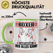 Boxer Tasse Geschenk für Boxer Der Mann Der Alles Kann Geschenkidee zum Geburtstag Grün Trendation