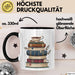Bücherwurm Tasse Geschenkidee für Vielleser Lustiger Spruch Trendation