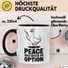 Gans Tier Gänse Bauer Tasse Becher Geschenk Lustige Geschenkidee Spruch Frieden War Nie Eine Option Trendation