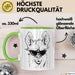 Llama Alpaka Tasse Geschenk Lama Geschenkidee für Lama-Fans Grün Trendation