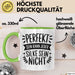 Silke Tasse Geschenk Perfekt Sein Kann Jeder Geschenkidee Geburtstag Grün Trendation