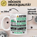 Mountainbiker Geschenk Tasse Lustiger Spruch Erheben Sie Sich Der Mountainbiker Betritt den Raum Weiß Trendation