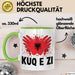 Albanische Flagge Shqip Shqiponja Albanischer Adler Albanien Tasse Geschenkidee Grün Trendation