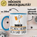 Geschenk für Forscherin Tasse Lustige Geschenkidee Geburtstag Ich Bin Forscherin Ich Darf Das Blau Trendation