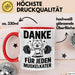 Fußballtrainer Fußballteam Tasse Geschenk Lustige Geschenkidee Spruch Danke Für Jeden Muskelkater Rot Trendation