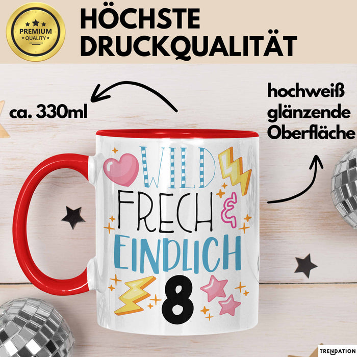 Witzige Tasse Geschenk Wild Frech Und Einfühlsam Süßes Design Rot Trendation