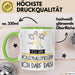 Geschenk für Volleyballspielerin Tasse Lustige Geschenkidee Geburtstag Ich Bin Volleyballspielerin Ich Darf Das Grün Trendation