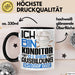 Konditor Ausbildung Tasse Geschenk Ich Bin Konditor In Der Ausbildung Ich Darf Das Geschenkidee Spruch Schwarz Trendation