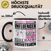 Influencer Geschenk Tasse Geschenkidee für Influencer Geburtstag Lustiger Spruch Ich Bin Influencer Ich Kann Es Dir Erklären Aber Nicht Für Dich Verstehen Funny Schwarz Trendation