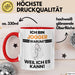 Jogger Geschenk Tasse Lustiger Spruch Ich Bin Jogger Warum Weil Ich Es Kann Geschenkidee Bester Jogger Geburtstag Kaffee-Becher Rot Trendation
