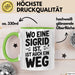 Sigrid Tasse Geschenk Wo Eine Sigrid Ist Ist Auch Ein Weg Geschenkidee Becher mit Name Grün Trendation