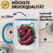 Chili Tasse Geschenk für Scharfesser Lustiger Spruch Blau Trendation
