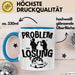 Auto Liebhaber Tasse Geschenk für Driften Männer Geschenkidee Problem und Lösung Drifter Blau Trendation