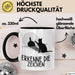 Erkenne Die Zeichen Tasse Geschenk Tasse Mittelfing** Geschenkidee Kaffee-Becher Sarkasmus Spruch Schwarz Trendation