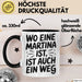 Martina Tasse Geschenk Wo Eine Martina Ist Ist Auch Ein Weg Geschenkidee Becher mit Name Schwarz Trendation