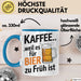 Kaffee Tasse Geschenk Kaffee Weil Es Fuer Bier Zu Frueh Ist Geschenkidee Lustig Blau Trendation