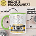 Laufgruppenleiter Geschenk Tasse Ich Bin Laufgruppenleiter Aber Sag Doch Einfach Superheld Lustige Geschenkdiee für Laufgruppenleiter Kaffee-Becher Grün Trendation