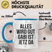 Gabi Tasse Geschenk Alles Ist Gut Gabi Ist Jetz Da Geschenkidee Becher mit Name Blau Trendation