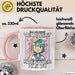Anime Tasse Verrückt Ich Bin Nicht Verrückt Ich Bin Nur Kreativer Als Du Geschenk Mädchen Kreativ Kaffee-Becher Rosa Trendation