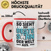 Bester Sohn Kinder Tasse Becher Geschenk Lustige Geschenkidee Spruch So Sieht Der Beste Sohn Der Welt Aus Rot Trendation