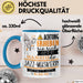 Jazz-Musikerin Tasse Geschenk Lustiger Spruch Bitte Erheben Sie Sich Seine Majestät Die Jazz-Musikerin Betritt Den Raum Blau Trendation