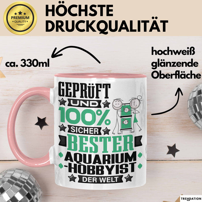 Aquarium-Hobbyist Geschenk Lustiger Spruch für Aquarium-Hobbyist Geschenkidee Bester Aquarium-Hobbyist Der Welt Rosa Trendation