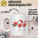 Weihnachten Weinglas Tasse Geschenk Weihnachtliche Grafik Weinliebhaber Kaffee-Becher Weiß Trendation