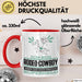 Rodeo-Cowboy Geschenk Tasse Ich Bin Rodeo-Cowboy Aber Sag Doch Einfach Superheld Lustige Geschenkdiee für Rodeo-Cowboy Kaffee-Becher Rot Trendation