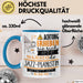 Jazz-Pianistin Tasse Geschenk Lustiger Spruch Bitte Erheben Sie Sich Seine Majestät Die Jazz-Pianistin Betritt Den Raum Blau Trendation