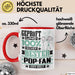 Pop-Fan Geschenk Lustiger Spruch für Pop-Fan Geschenkidee Bester Pop-Fan Der Welt Rot Trendation