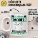 Model Tasse Geschenk für Model Geburtstag Lustiger Spruch Kaffee-Becher Was Ist Deine Superkraft Weiß Trendation